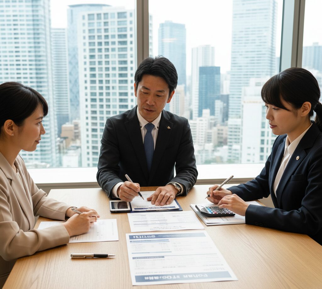 保険に関してFPから無料相談を受ける主婦